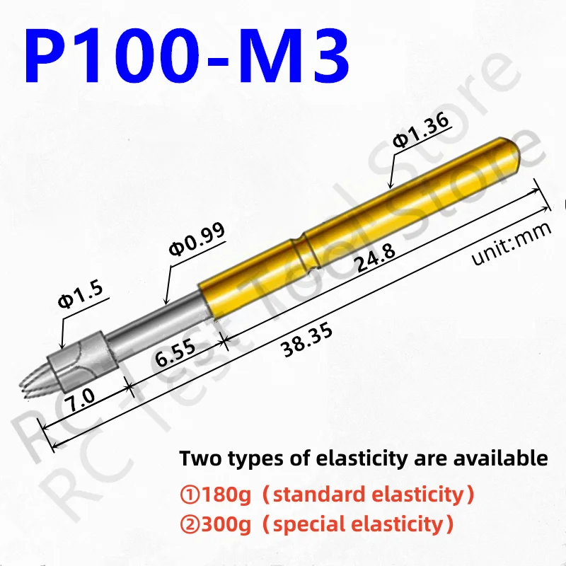 20/100PCS P100-M3  ׽Ʈ κ ׽Ʈ  ׽Ʈ  38.35mm  1.36mm ٴ   1.5mm   180g Ǵ 300g ź